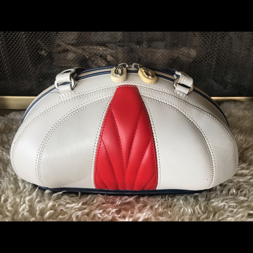 ALALUNA Leather football/bowler bag
